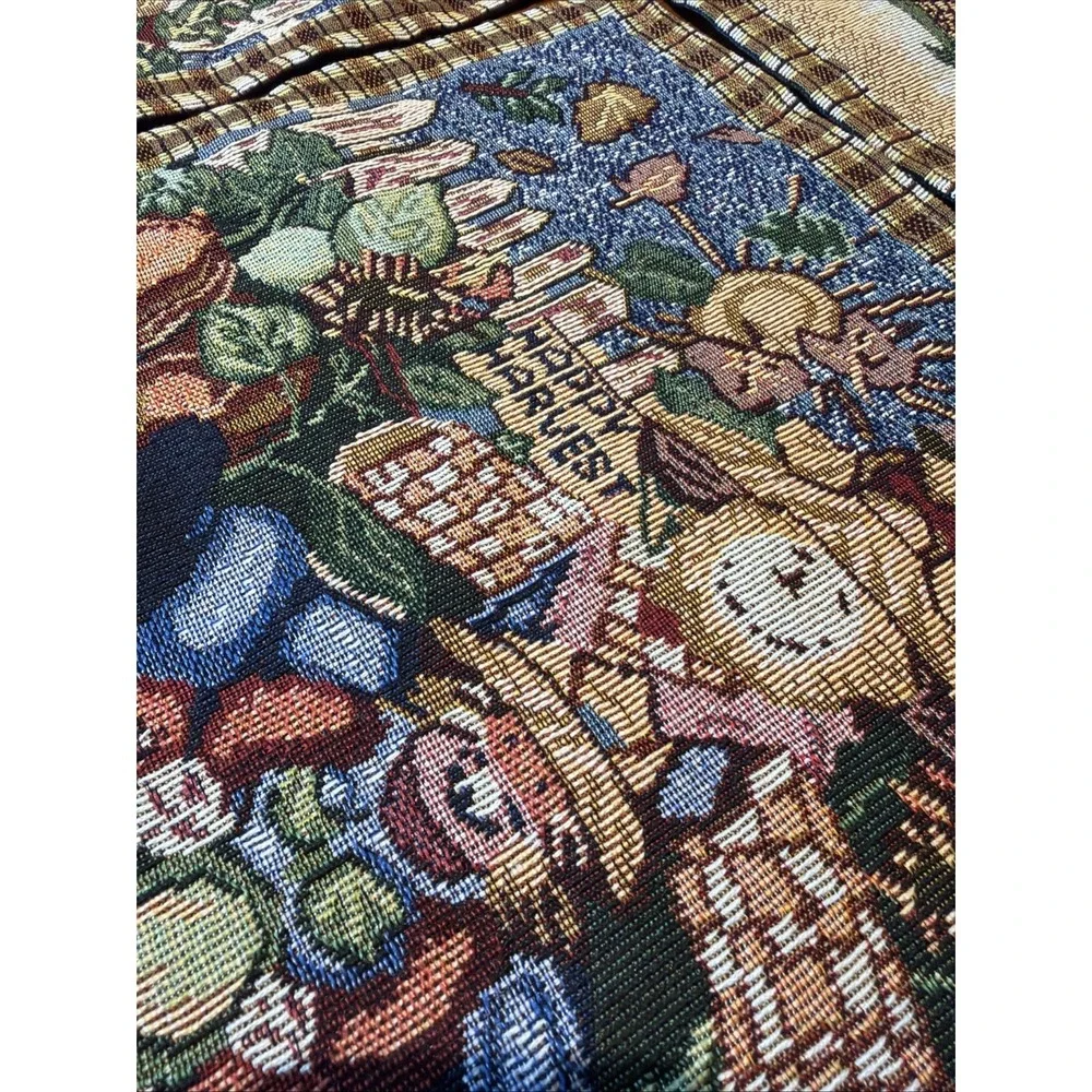 Happy Harvest 4 tapestry style placemats 18 X 13 1/2